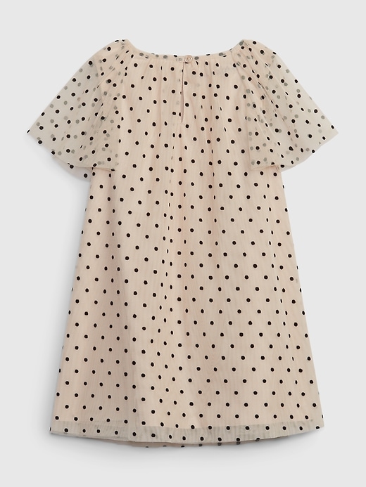 Image number 2 showing, Toddler Flutter-Sleeve Tulle Dress
