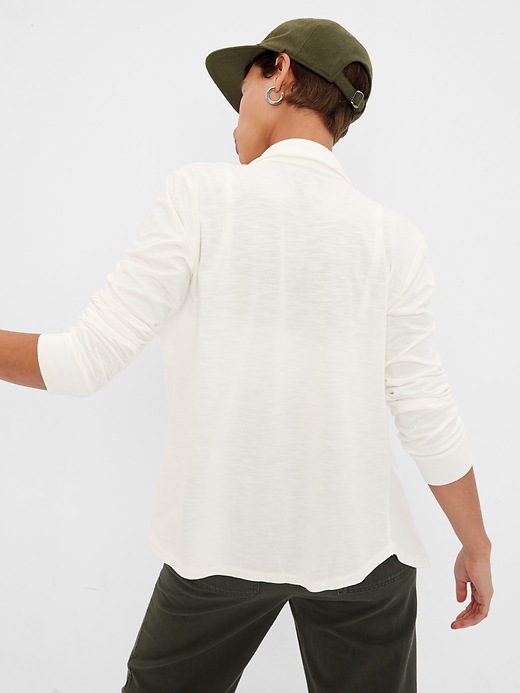 Image number 2 showing, Soft Knit Button-Up Shirt
