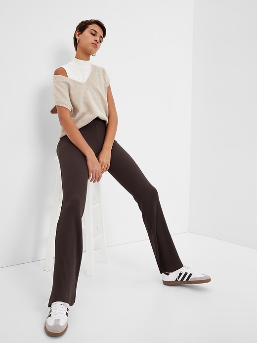 Image number 5 showing, Mid Rise Rib Flare Pants