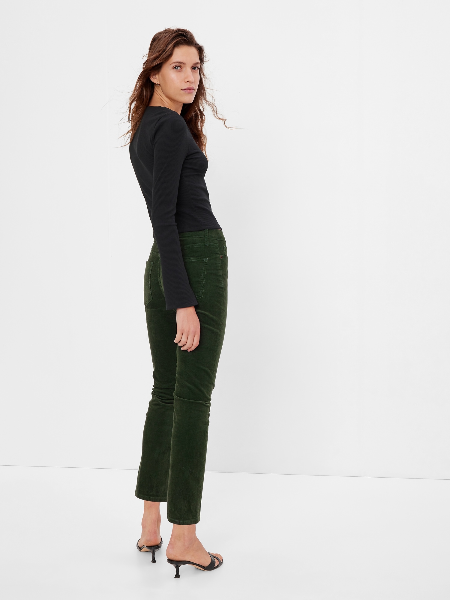 High Rise Corduroy Vintage Slim Jeans with Washwell Gap