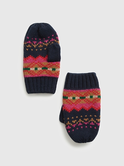 1 of 8 showing, with the color multi of product Toddler Print Mittens