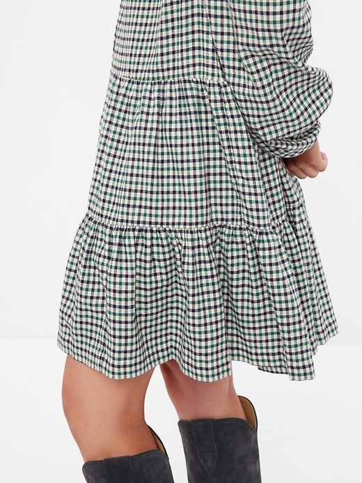 Image number 3 showing, Plaid Tiered Mini Dress