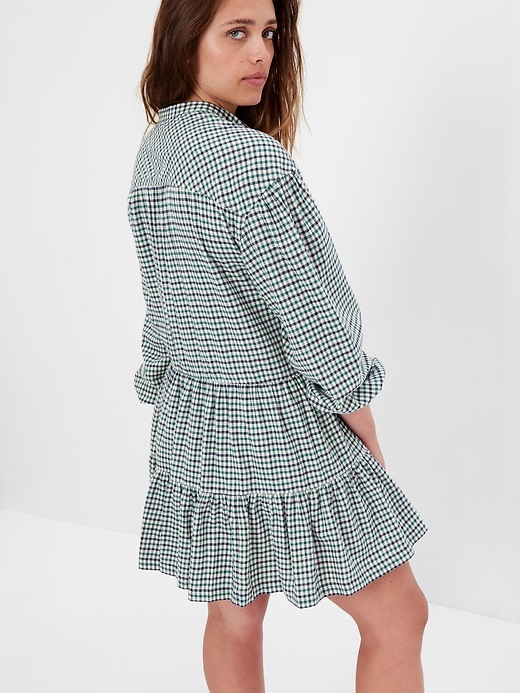 Image number 5 showing, Plaid Tiered Mini Dress