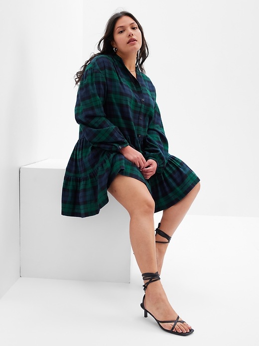 slim fit dress slacks Blue Green Plaid Dress - Gap