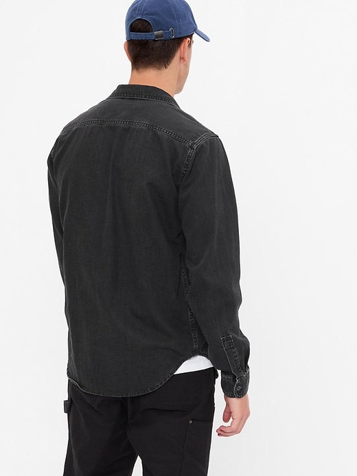 Image number 2 showing, Denim Work Shirt with Washwell