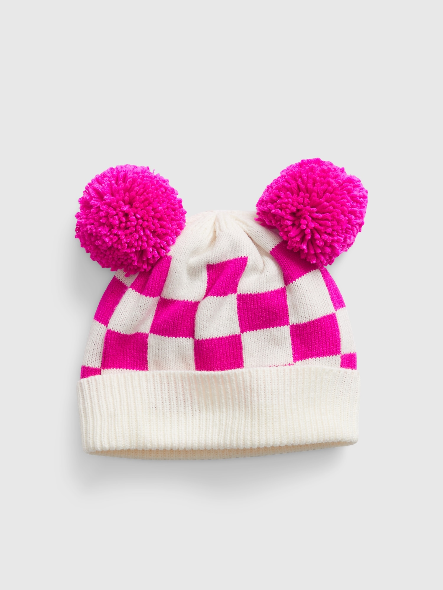 Toddler Checkered Pom Beanie Gap