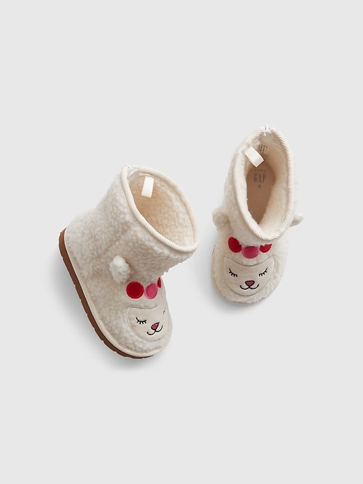 Toddler Sherpa Llama Boots