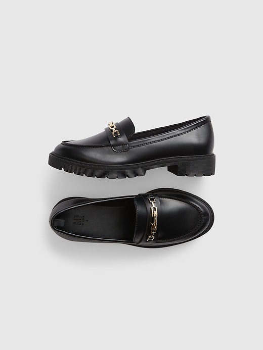 1 of 8 showing, with the color true black of product Kids Loafers