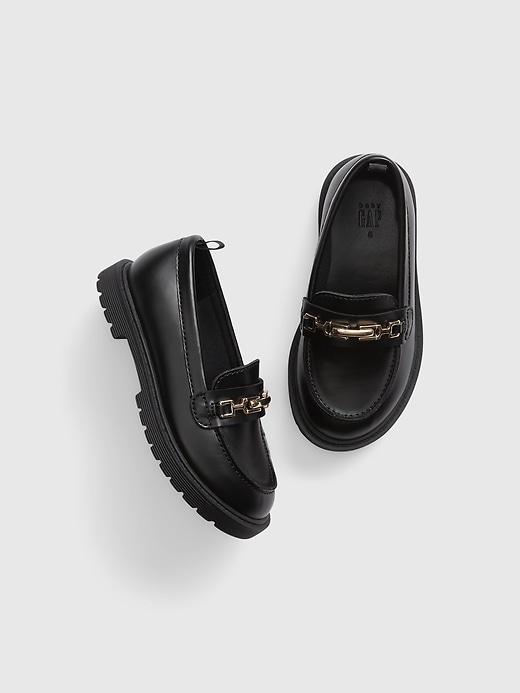 1 of 8 showing, with the color true black of product Toddler Loafers