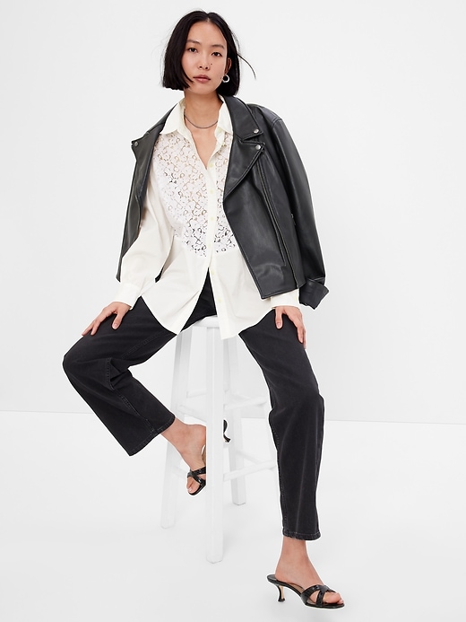 Lace Bib Big Shirt | Gap