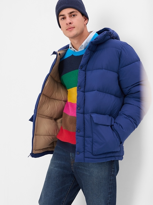 View large product image 1 of 1. Hooded Puffer Jacket