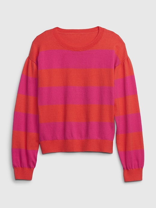1 of 8 showing, with the color pink stripe of product Kids Graphic Sweater