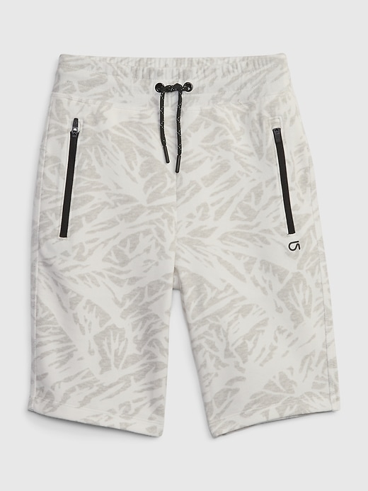 1 of 8 showing, with the color white texture of product GapFit Kids Fit Tech Pull-On Shorts
