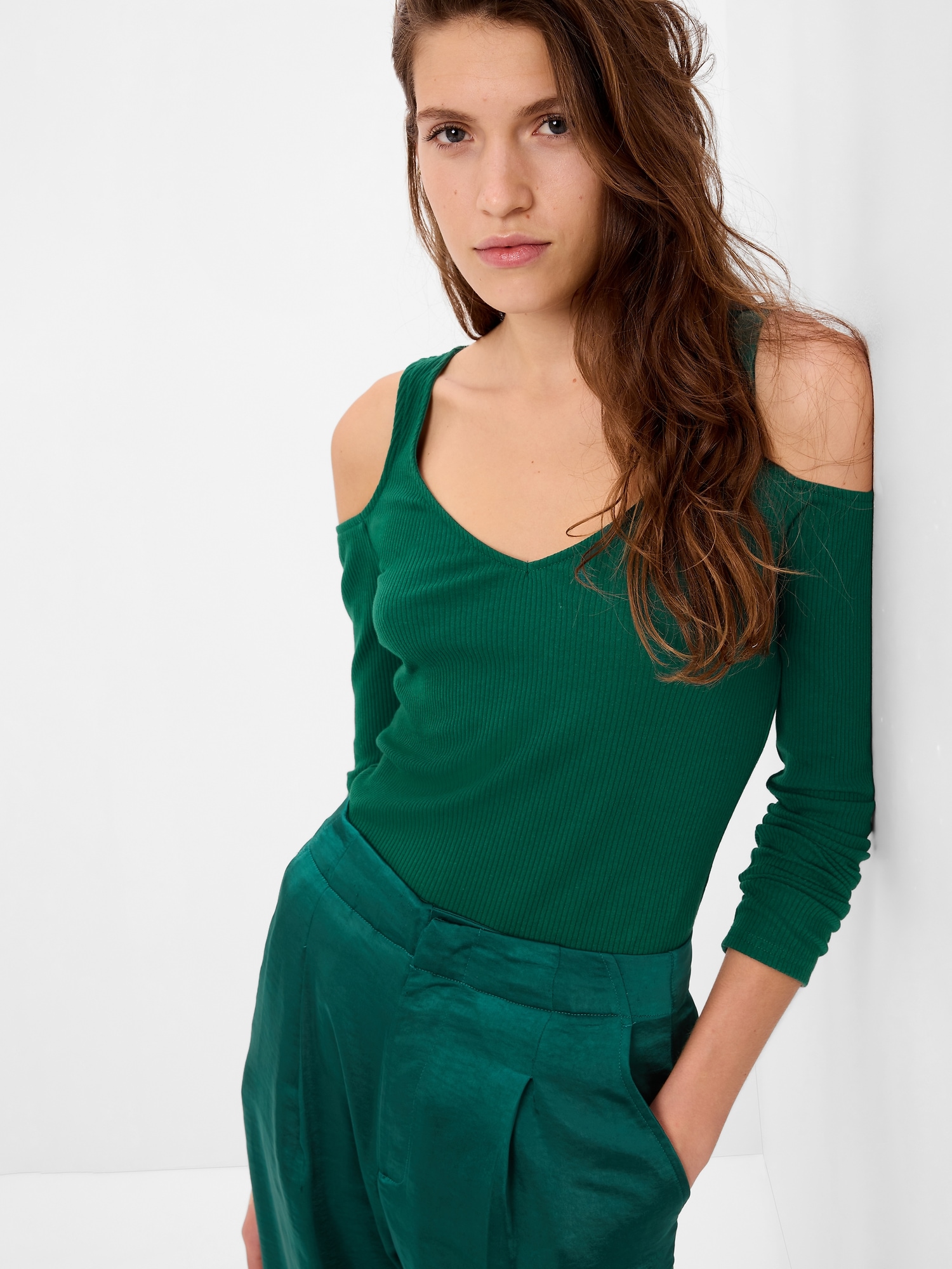 Rib Cutout Top | Gap