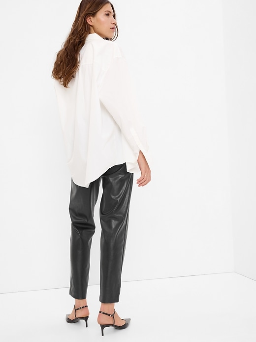 Image number 2 showing, Vegan Leather Cropped Pants