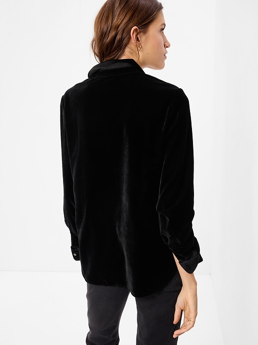 Image number 2 showing, Velvet Boyfriend Shirt