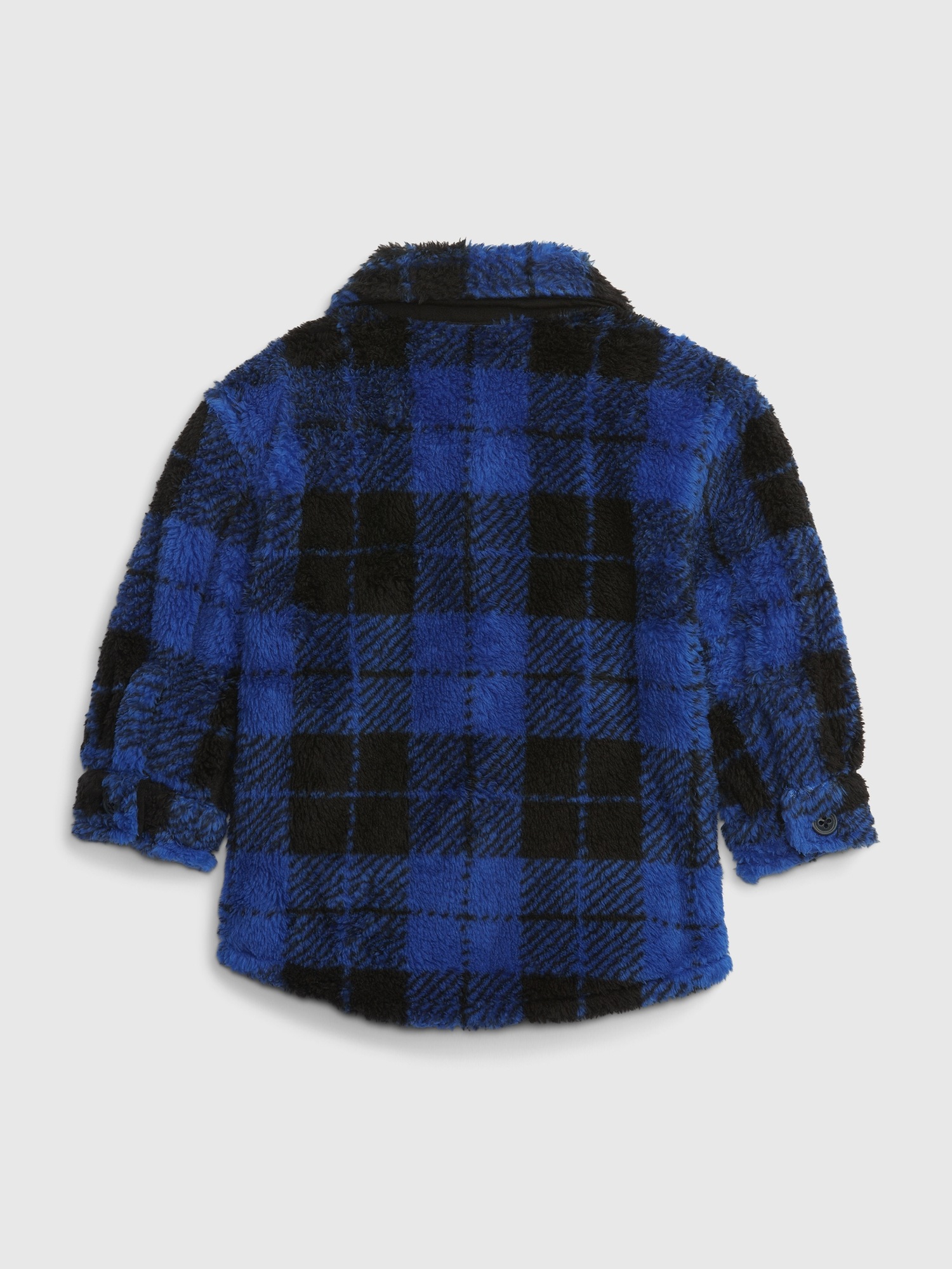Baby Plaid Sherpa Shirt Jacket Gap