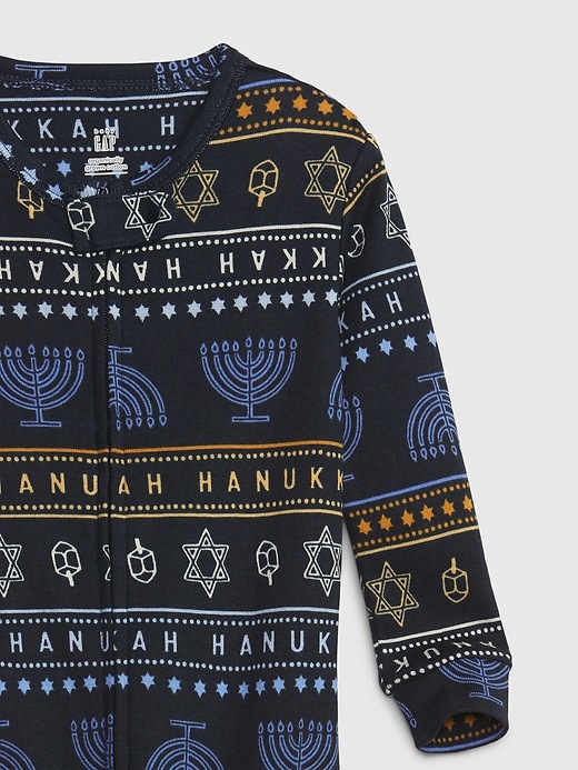 Image number 2 showing, babyGap 100% Organic Cotton Hanukkah PJ One-Piece