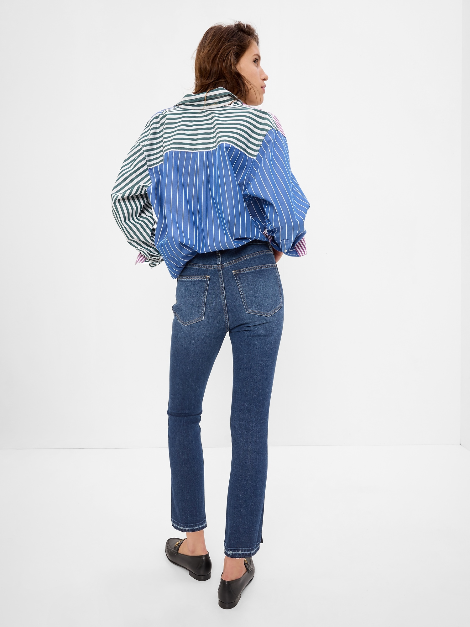 Sky High Rise Split-Hem Vintage Slim Jeans with Washwell | Gap