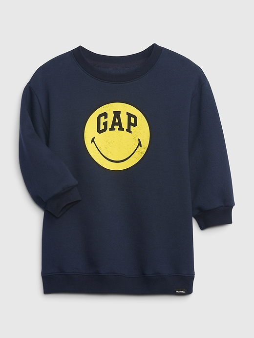 Image number 1 showing, Gap &#215 SmileyWorld&#174 Toddler Sweatshirt Dress
