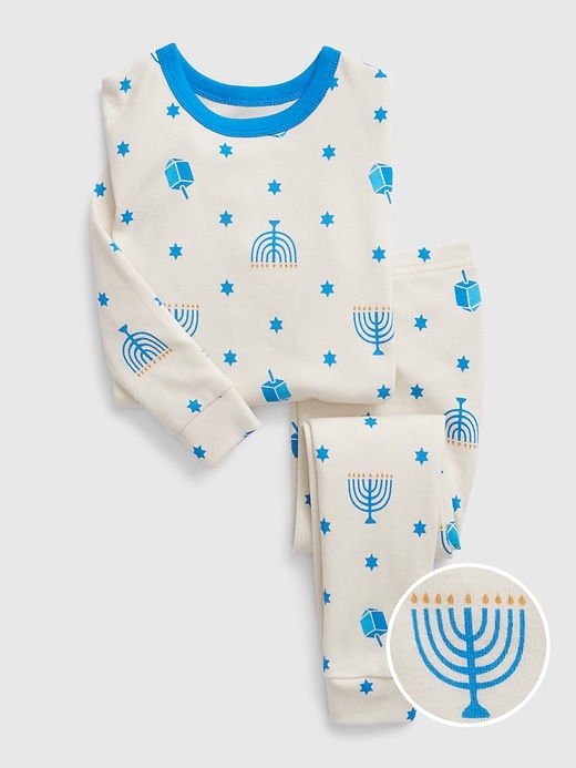 View large product image 1 of 1. babyGap 100% Organic Cotton Hanukkah PJ Set
