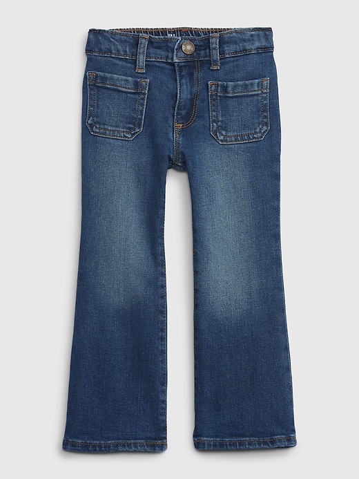 Image number 1 showing, Toddler Flare Jeans with Washwell