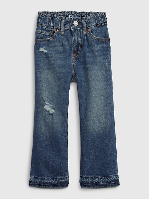 Image number 1 showing, Toddler Wide Stride Jeans with Washwell