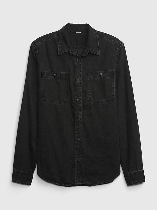 Image number 4 showing, Denim Work Shirt with Washwell