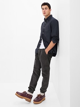Corduroy joggers men online