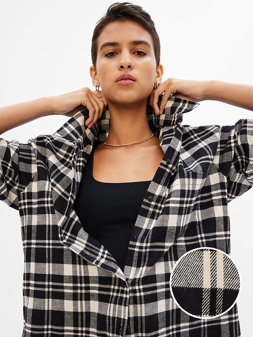 Flannel Big Shirt Gap