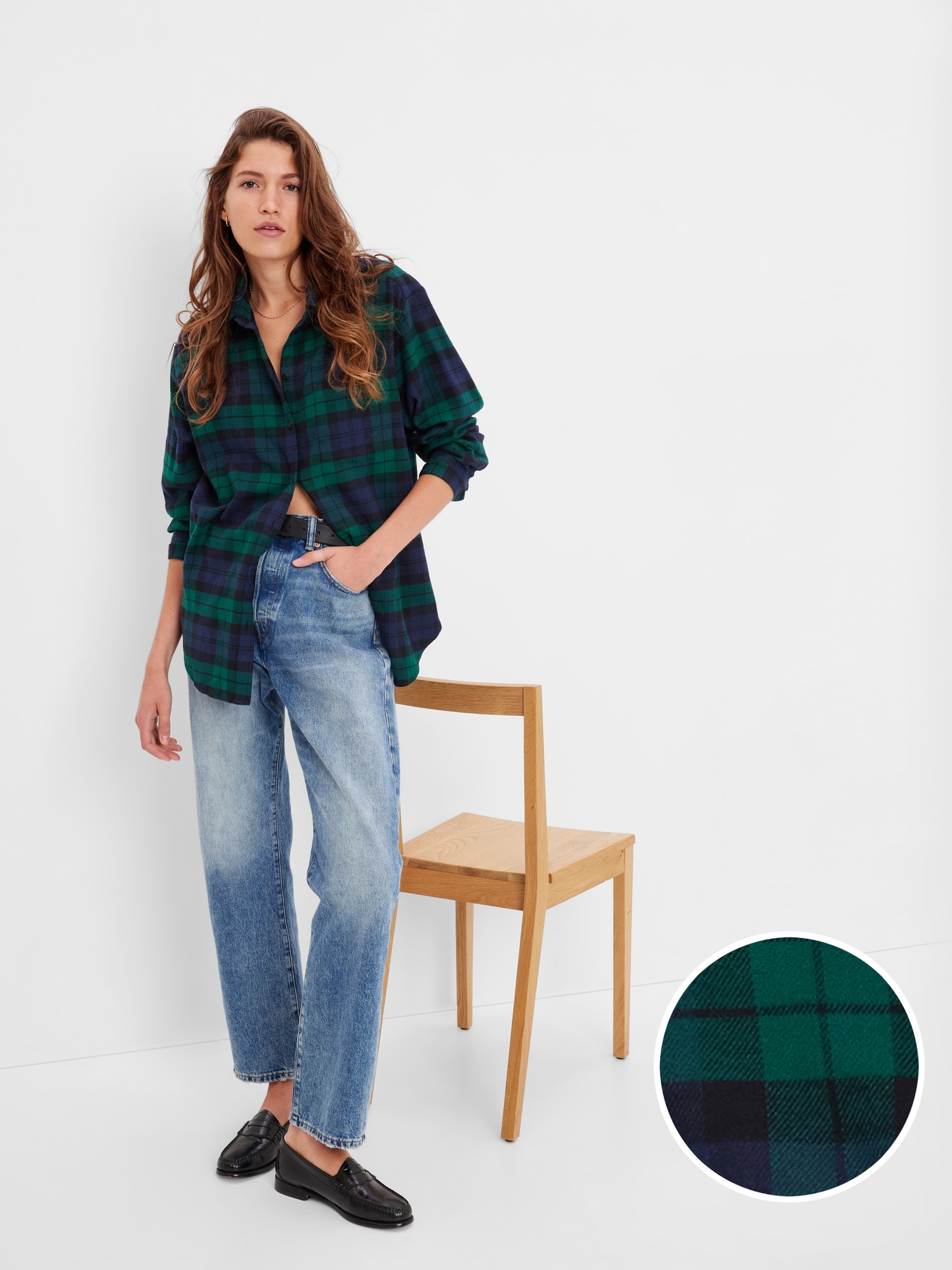 Flannel Big Shirt Gap