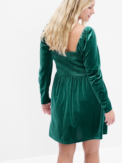 Smocked Velvet Mini Dress | Gap Smocked Velvet Mini Dress | Gap