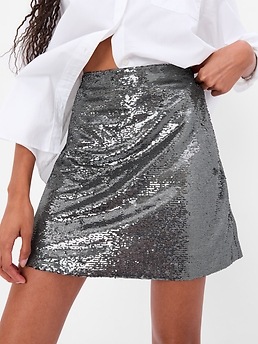 Sequin pencil on sale skirt gap