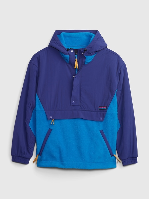 2 of 8 showing, with the color bright cobalt of product Arctic Fleece Anorak