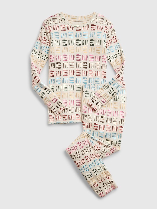 Kids 100 Organic Cotton Gap Logo PJ Set Gap