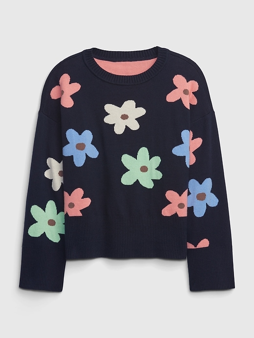 1 of 8 showing, with the color navy uniform of product Kids Pullover Sweater