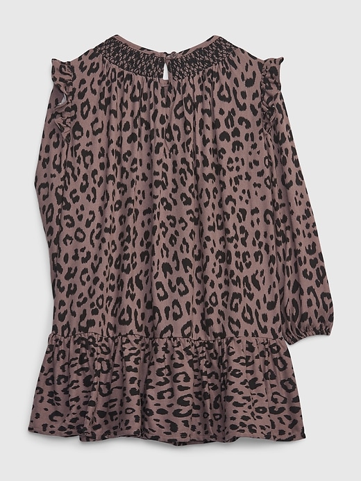2 of 8 showing, with the color wassel brown of product Toddler Ruffled Tiered Dress