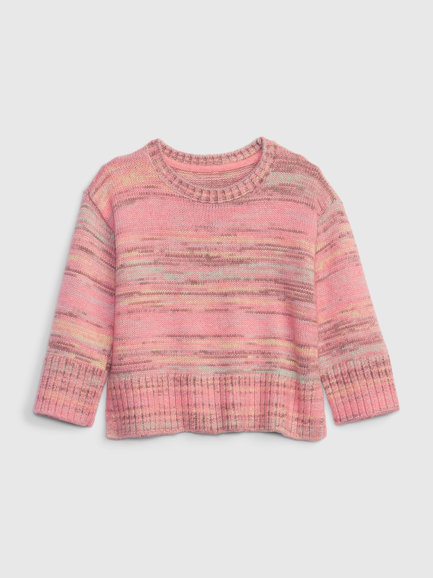 Gap Toddler Marled Sweater pink. 1