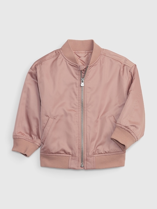 1 of 8 showing, with the color deco rose pink of product Toddler Bomber Jacket