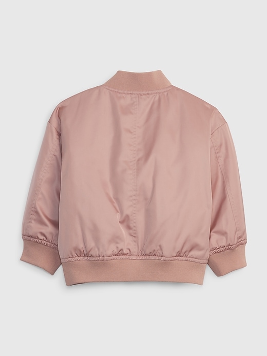 2 of 8 showing, with the color deco rose pink of product Toddler Bomber Jacket