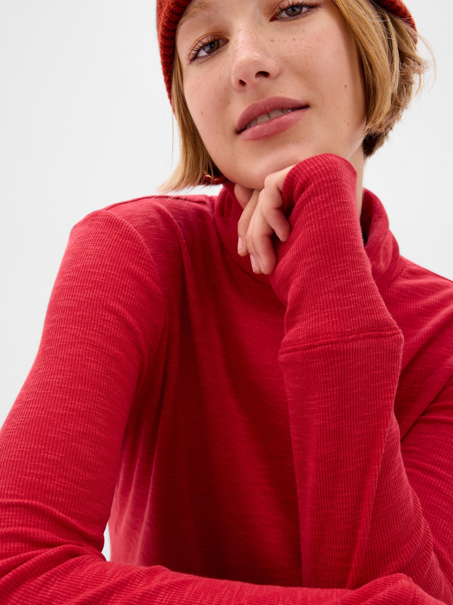 Rib turtleneck gap