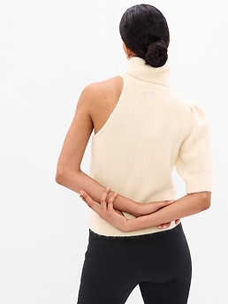 One-Shoulder Turtleneck Sweater | Gap
