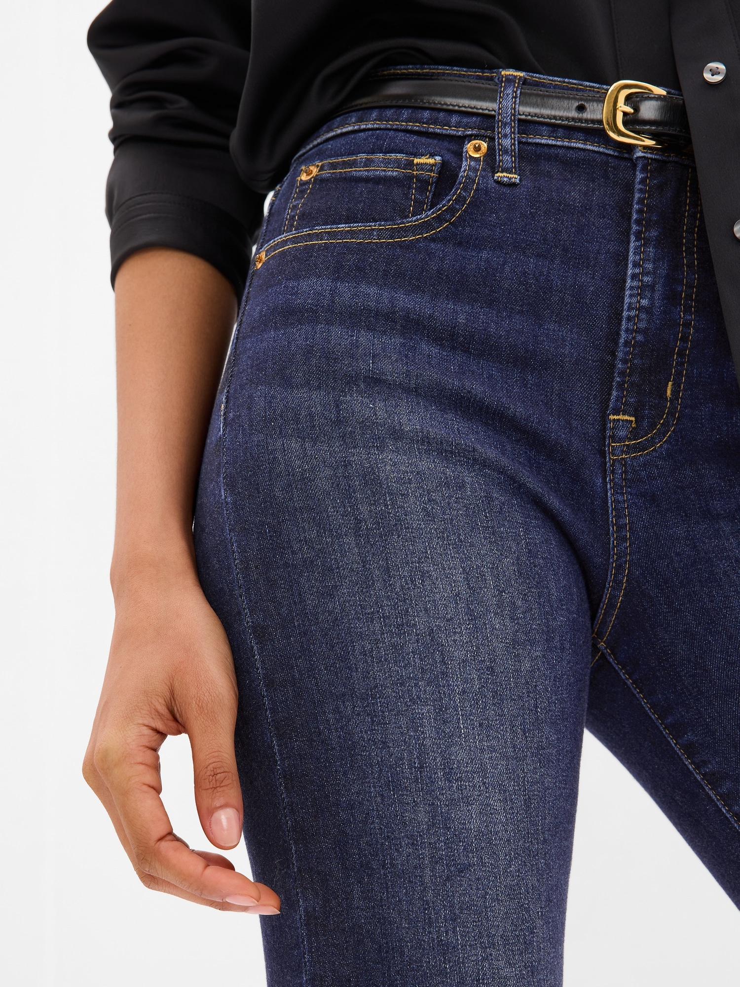 High Rise True Skinny Jeans