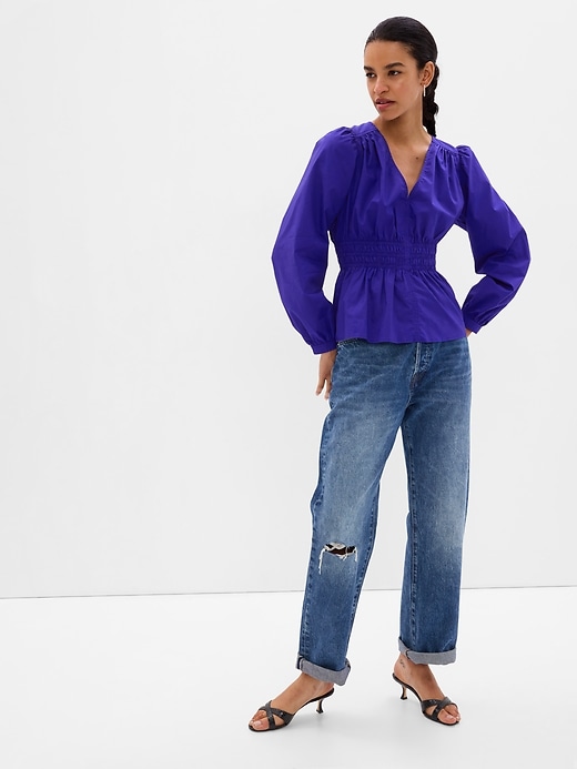 トップス prank project Voluminous Sleeve Peplum Voluminous Sleeve Peplum Top - SALE