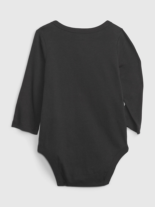 2 of 8 showing, with the color moonless night black of product Gap × Disney Baby & Toddler Organic Cotton Mix & Match Bodysuit