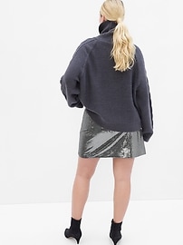 Recycled Sequin Mini Skirt