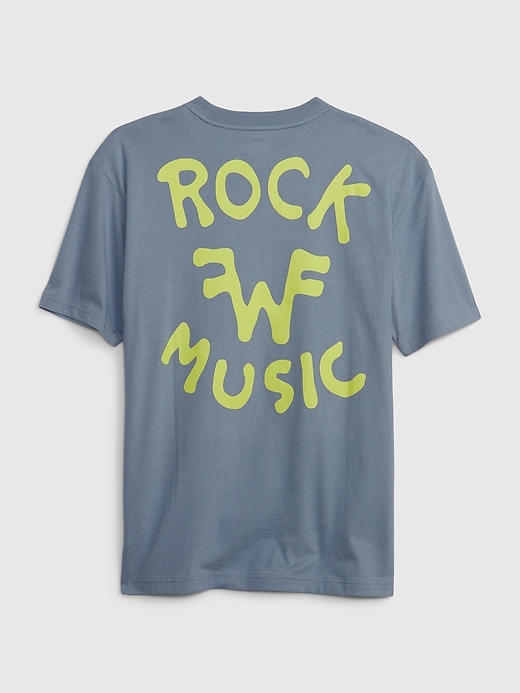 2 of 8 showing, with the color blue of product Weezer Graphic T-Shirt