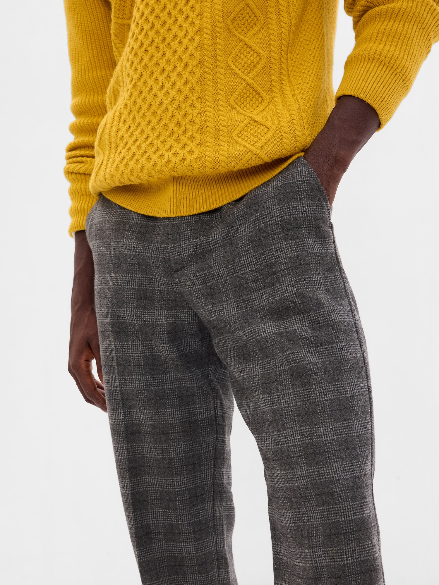Relaxed Wool Blend Pants Gap