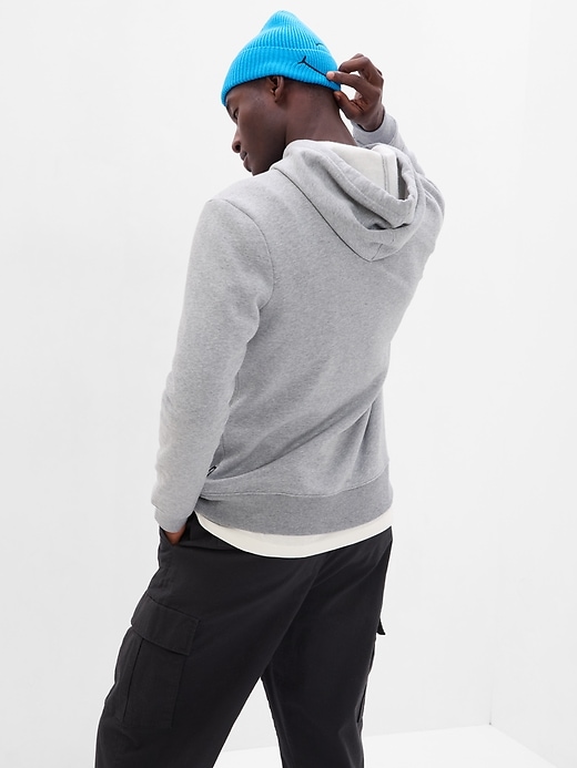 2 of 8 showing, with the color medium gray of product Gap × Smiley® Vintage Soft Logo Hoodie