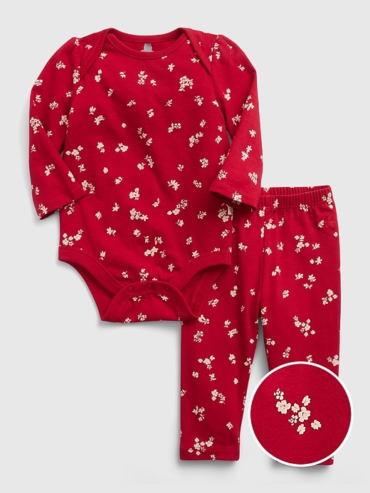 View large product image 1 of 1. Baby 100% Organic Cotton Mix and Match Outfit Set